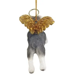 4" Flying Mini Schnauzer Hand Painted Holiday Ornament -Christmas Trees Shop dtosc20jh170719 4 55929.1667475174