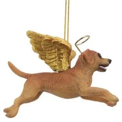 4" Flying Golden Retriever Puppy Hand Painted Holiday Ornament -Christmas Trees Shop dtosc20jh170721 5 76247.1667615111