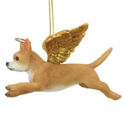 4" Flying Chihuahua Hand Painted Holiday Ornament -Christmas Trees Shop dtosc20jh170723 5 71554.1667615112