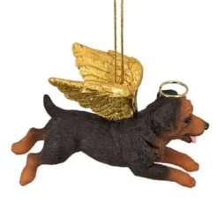 4" Flying Rottweiler Puppy Dog Hand Painted Holiday Ornament -Christmas Trees Shop dtosc20jh170727 3 47840.1667615118