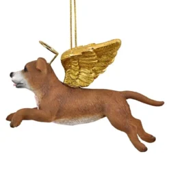 4" Flying Pit Bull Dog Hand Painted Holiday Ornament -Christmas Trees Shop dtosc20jh170729 5 71163.1667615120