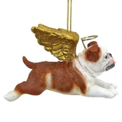 4" Flying Bulldog Puppy Hand Painted Holiday Ornament -Christmas Trees Shop dtosc20jh170733 5 86456.1667615220
