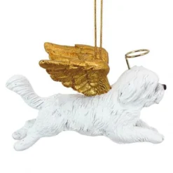 4" Flying Maltese Dog Hand Painted Holiday Ornament -Christmas Trees Shop dtosc20jh170735 5 57745.1667533693