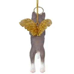 4" Flying Gray Cat Hand Painted Holiday Ornament -Christmas Trees Shop dtosc20jh170740 4 13364.1667615229