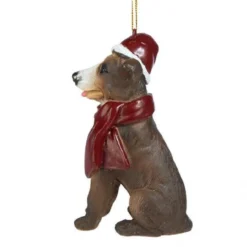 3.5" Sitting Pitbull Dog Hand Painted Holiday Ornament -Christmas Trees Shop dtosc20jh576312 3 52038.1667614962