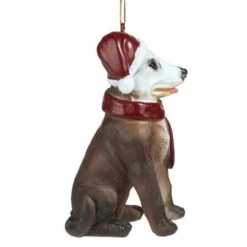 3.5" Sitting Pitbull Dog Hand Painted Holiday Ornament -Christmas Trees Shop dtosc20jh576312 5 24288.1667614963