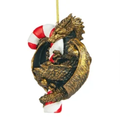 4" Gold And Red Dragon With A Sweet Tooth Ornament -Christmas Trees Shop dtosc cl5801 3 89033.1667564504