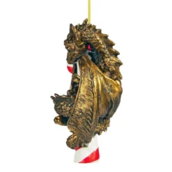 4" Gold And Red Dragon With A Sweet Tooth Ornament -Christmas Trees Shop dtosc cl5801 4 44335.1667564504