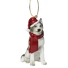 3.5" Siberian Husky Dog Christmas Ornament