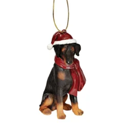 3.5" Doberman Pinscher Dog Christmas Ornament