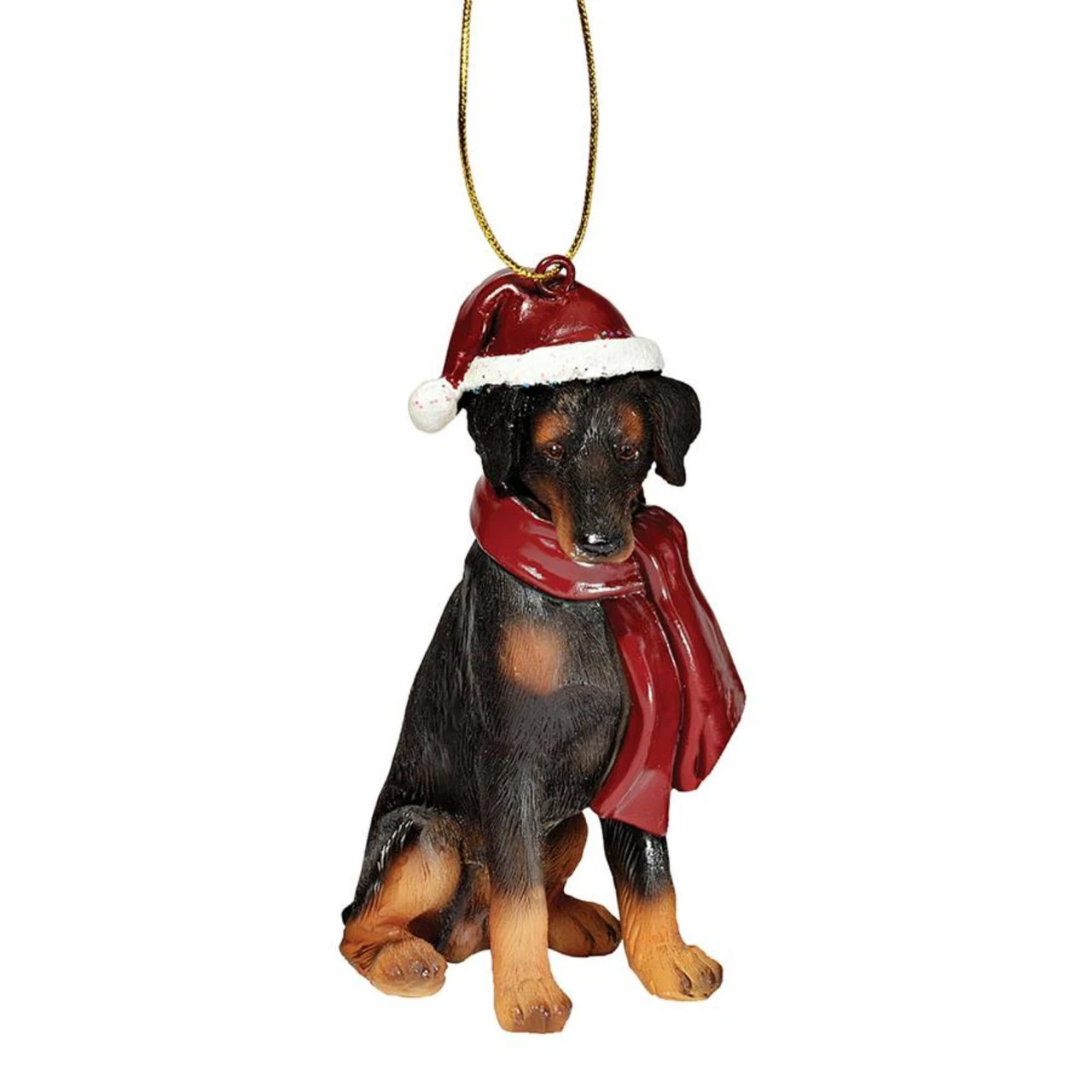 3.5" Doberman Pinscher Dog Christmas Ornament 1 3.5" Doberman Pinscher Dog Christmas Ornament