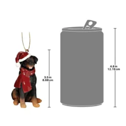 3.5" Sitting Rottweiler Dog Hand Painted Holiday Ornament -Christmas Trees Shop dtosc jh576316 3 84646.1667614422