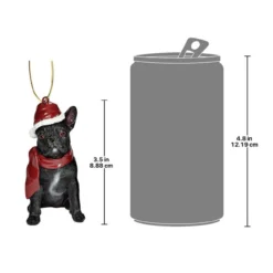 3.5" Black French Bulldog Dog Christmas Ornament -Christmas Trees Shop dtosc jh576324 3 61848.1667614657