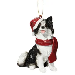 3.5" Border Collie Dog Christmas Ornament