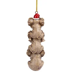 5" Brown And Red Elephant Hanging Christmas Ornament -Christmas Trees Shop dtosc qs94879 5 25909.1667575219