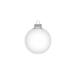 40ct Clear Transparent Glass Shiny Christmas Ball Ornaments 1.25" (30mm)