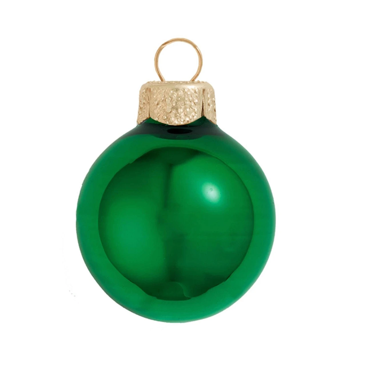 40ct Green Shiny Glass Christmas Ball Ornaments 1.5" (35mm) 1 40ct Green Shiny Glass Christmas Ball Ornaments 1.5" (35mm)