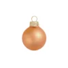 8ct Matte Mandarin Orange Glass Ball Christmas Ornament 3.75" (80mm)