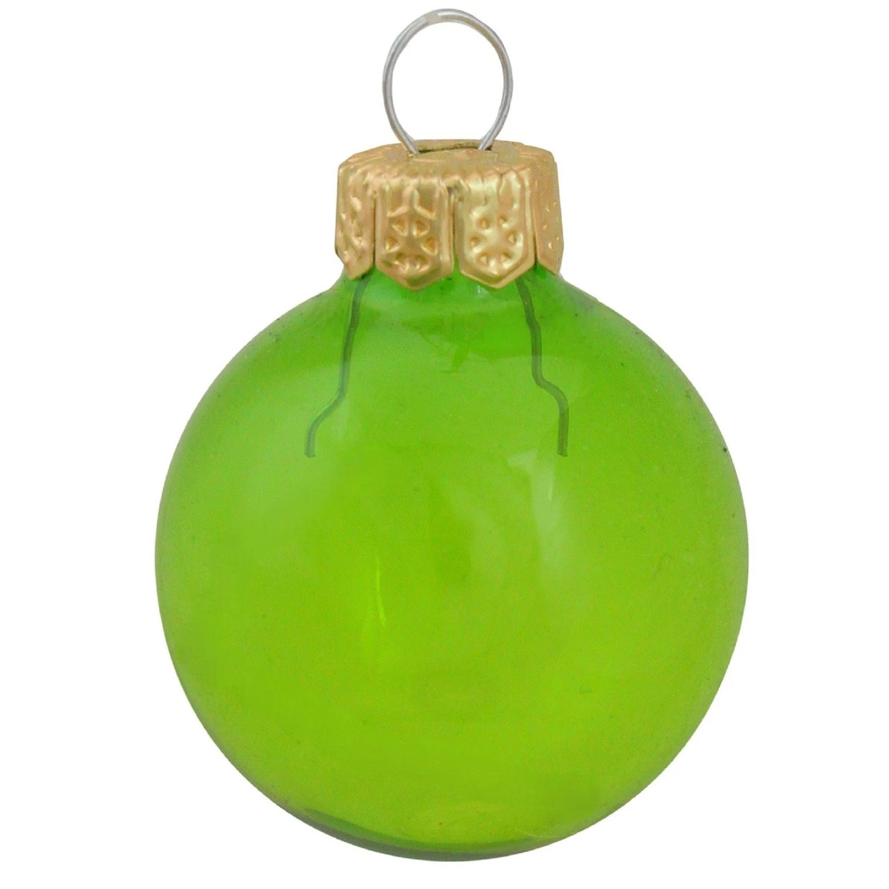 12ct Green Clear Glass Christmas Ball Ornaments 2.75" (70mm) 1 12ct Green Clear Glass Christmas Ball Ornaments 2.75" (70mm)
