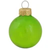Clear Green Glass Ball Christmas Ornament 7" (180mm)