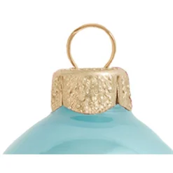 6ct Pearl Baby Blue Glass Ball Christmas Ornaments 4" (100mm) -Christmas Trees Shop dwhi 27555 03 24581.1667684648