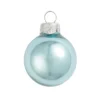 8ct Baby Blue Shiny Glass Christmas Ball Ornaments 3.25" (80mm)
