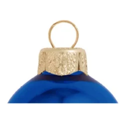 40ct Cobalt Blue Pearl Finish Christmas Ball Ornaments 1.5" (40mm) -Christmas Trees Shop dwhi 27601 03 90705.1667685123