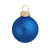 40ct Delft Blue Matte Finish Glass Christmas Ball Ornaments 1.25" (30mm)