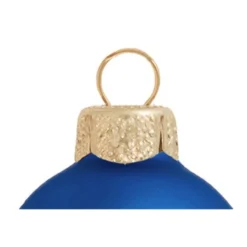 28ct Delft Blue Matte Glass Ball Christmas Ornaments 2" (50mm) -Christmas Trees Shop dwhi 27612 03 29979.1667684720