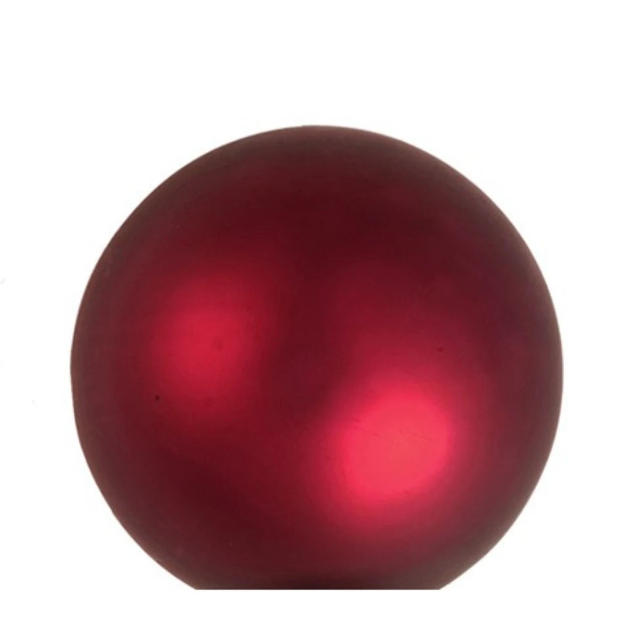 12ct Wine Red Glass Matte Christmas Ball Ornaments 2.75" (65mm) 2 12ct Wine Red Glass Matte Christmas Ball Ornaments 2.75" (65mm) - Image 2