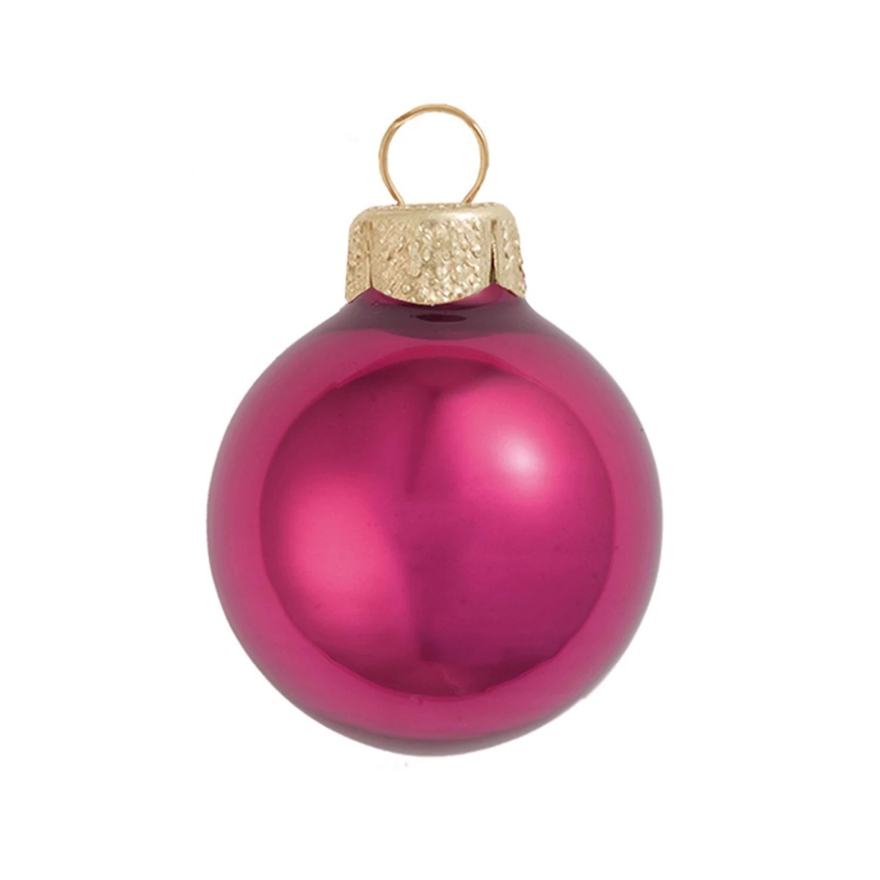 28ct Bordeaux Pearl Glass Christmas Ball Ornaments 2" (50mm) 1 28ct Bordeaux Pearl Glass Christmas Ball Ornaments 2" (50mm)