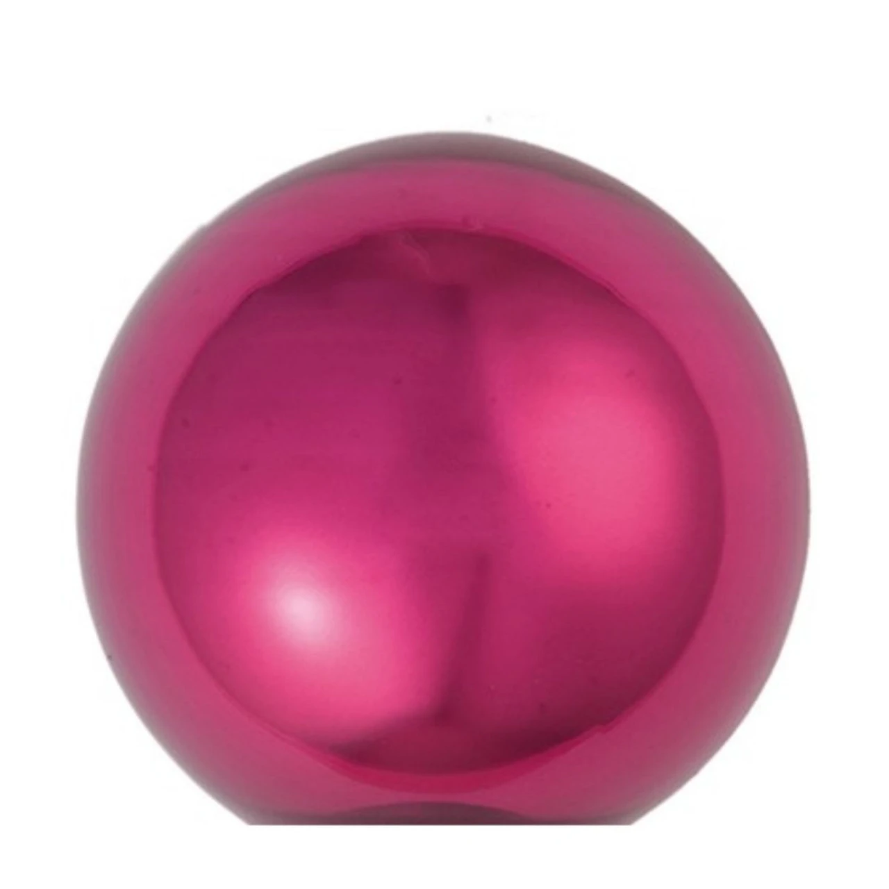 8ct Magenta Pink Glass Pearl Christmas Ball Ornaments 3.25" (80mm) 2 8ct Magenta Pink Glass Pearl Christmas Ball Ornaments 3.25" (80mm) - Image 2