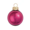 40ct Shiny Bordeaux Glass Ball Christmas Ornaments 1.5" (40mm)