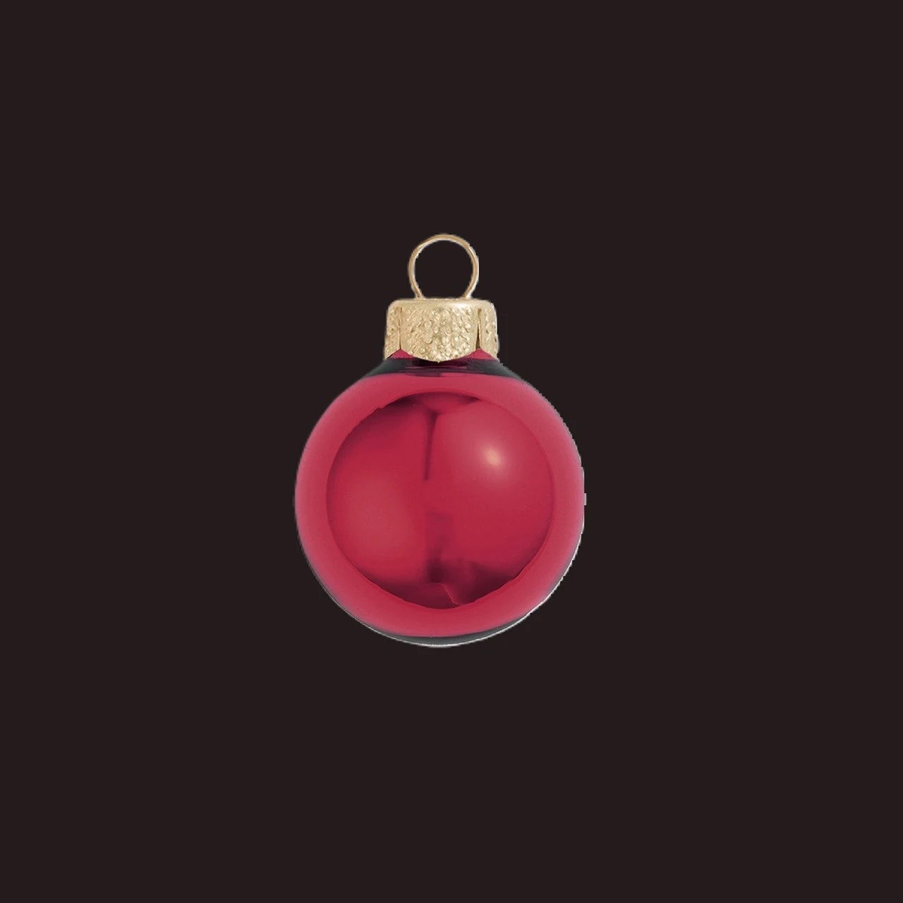 4ct Burgundy Red Glass Shiny Christmas Ball Ornaments 4.75" (120mm) 2 4ct Burgundy Red Glass Shiny Christmas Ball Ornaments 4.75" (120mm) - Image 2