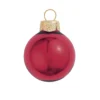 Shiny Burgundy Red Glass Ball Christmas Ornament 7" (180mm)