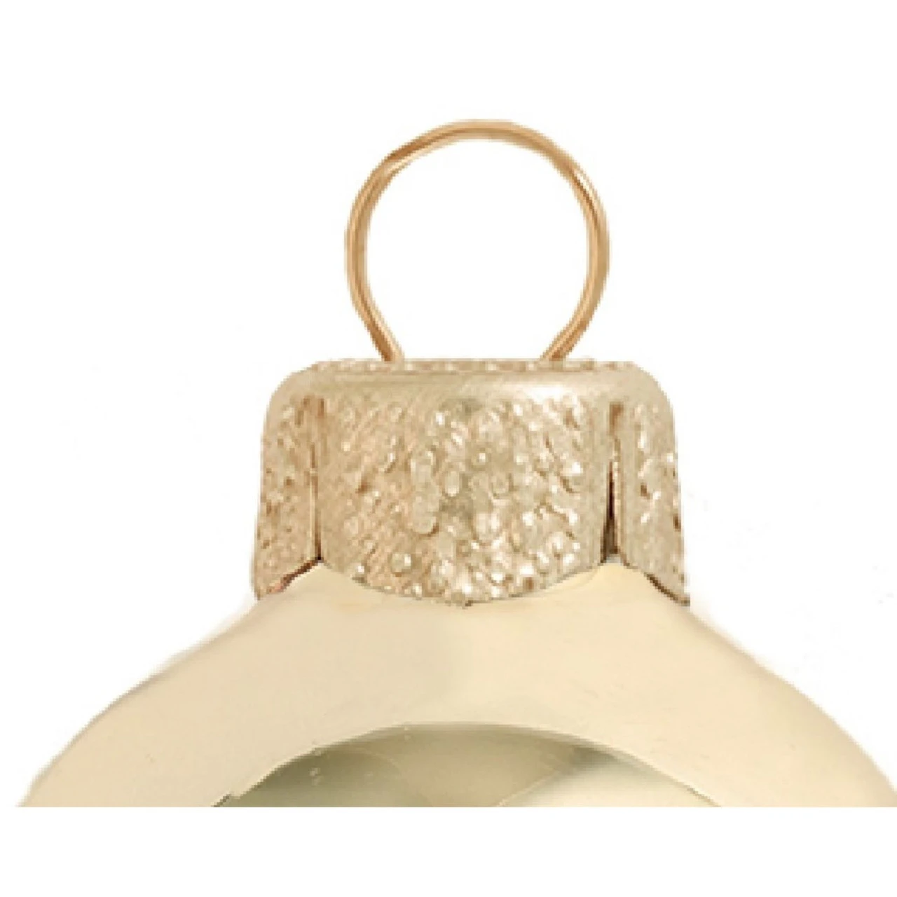 40ct Champagne Gold Shiny Glass Christmas Ball Ornaments 1.5" (40mm) 3 40ct Champagne Gold Shiny Glass Christmas Ball Ornaments 1.5" (40mm) - Image 3