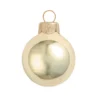 40ct Champagne Gold Shiny Glass Christmas Ball Ornaments 1.5" (40mm)