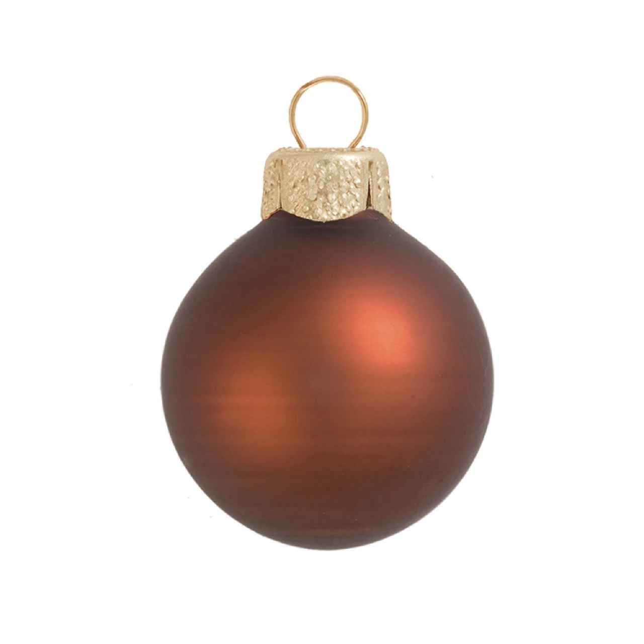Matte Chocolate Brown Glass Ball Christmas Ornament 7" (180mm) 1 Matte Chocolate Brown Glass Ball Christmas Ornament 7" (180mm)
