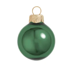Shiny Emerald Green Glass Ball Christmas Ornament 7" (180mm)