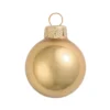 6ct Metallic Gold Glass Ball Christmas Ornaments 4" (100mm)