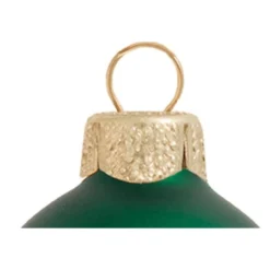 2ct Matte Green Xmas Glass Ball Christmas Ornaments 6" (150mm) -Christmas Trees Shop dwhi 27957 03 46309.1667684564