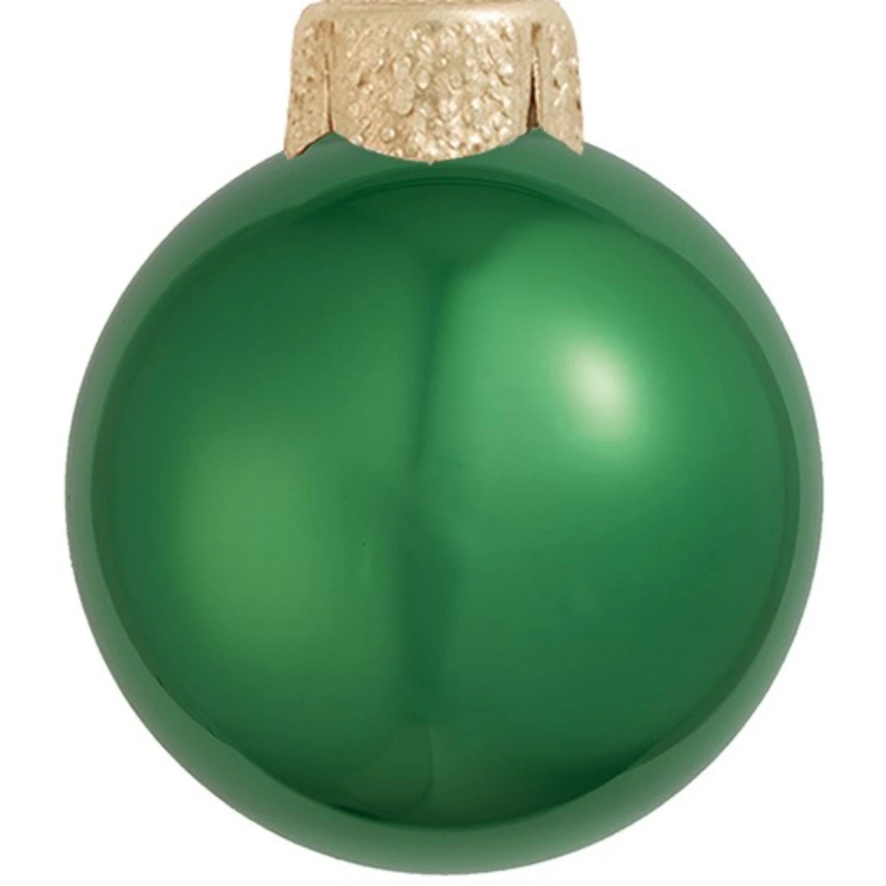 12ct Green Pearl Glass Christmas Ball Ornaments 2.75" (70mm) 2 12ct Green Pearl Glass Christmas Ball Ornaments 2.75" (70mm) - Image 2