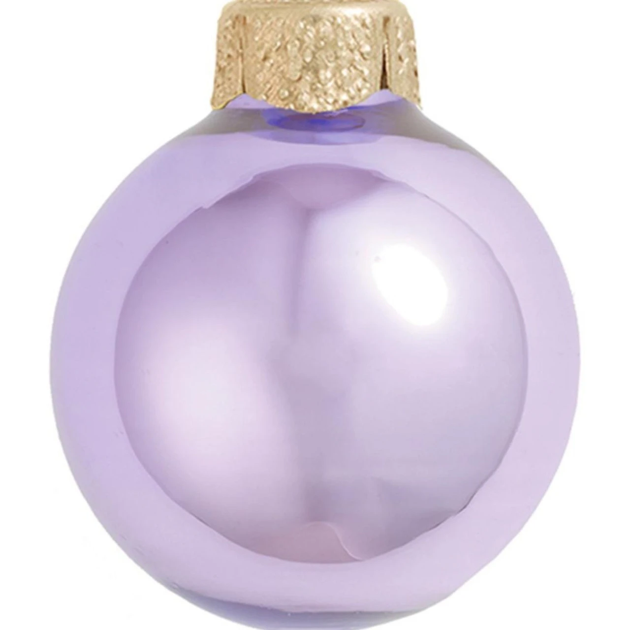 8ct Lavender Purple Pearl Glass Christmas Ball Ornaments 3.25" (80mm) 2 8ct Lavender Purple Pearl Glass Christmas Ball Ornaments 3.25" (80mm) - Image 2