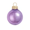 2ct Purple Shiny Glass Christmas Ball Ornaments 6" (150mm)