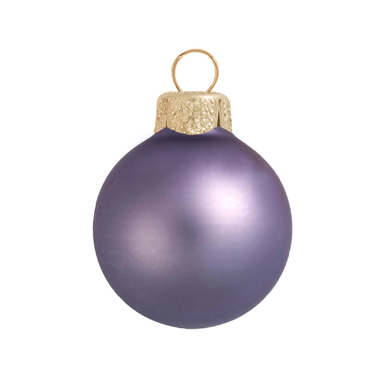 Matte Lilac Purple Glass Ball Christmas Ornament 7" (180mm) 1 Matte Lilac Purple Glass Ball Christmas Ornament 7" (180mm)
