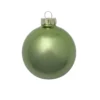 Pearl Lime Green Glass Ball Christmas Ornament 7" (180mm)