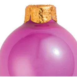 40ct Lipstick Pink Shiny Glass Christmas Ball Ornaments 1.5" (40mm) -Christmas Trees Shop dwhi 28121 03 37350.1667685164