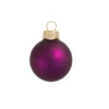 Plum Purple Matte Glass Ball Christmas Ornament 7" (180mm)