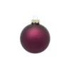 12ct Purple And Gold Matte Glass Christmas Ball Ornaments 2.75" (70mm)