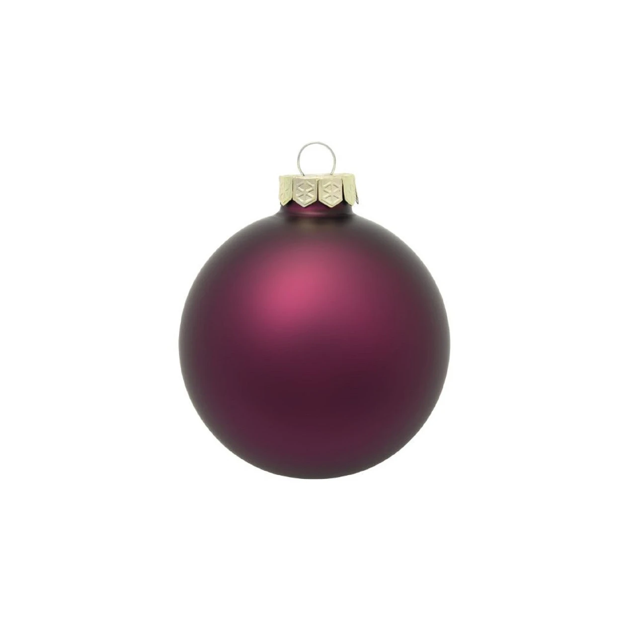 12ct Purple And Gold Matte Glass Christmas Ball Ornaments 2.75" (70mm) 1 12ct Purple And Gold Matte Glass Christmas Ball Ornaments 2.75" (70mm)